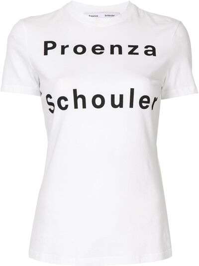 Proenza Schouler White Label футболка с логотипом