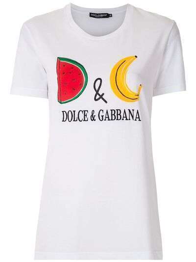 Dolce & Gabbana футболка узкого кроя с принтом