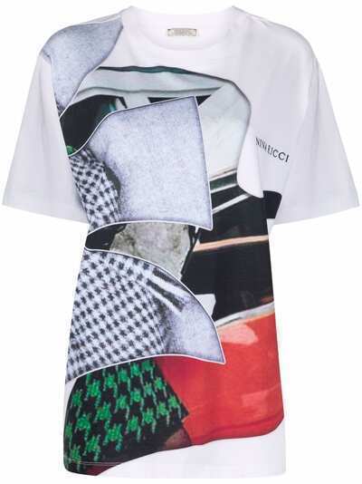 Nina Ricci футболка с абстрактным принтом