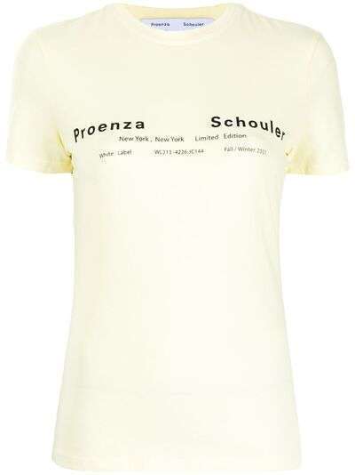 Proenza Schouler White Label футболка с логотипом