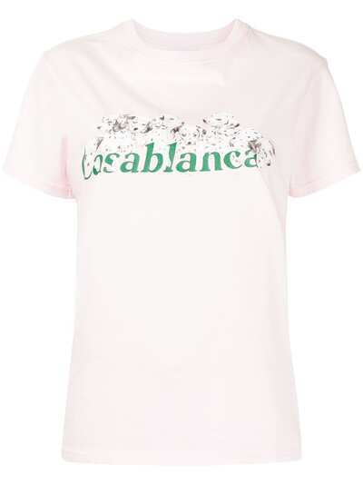 Casablanca футболка Dalmatian с логотипом
