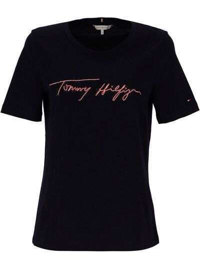 Tommy Hilfiger футболка с вышивкой
