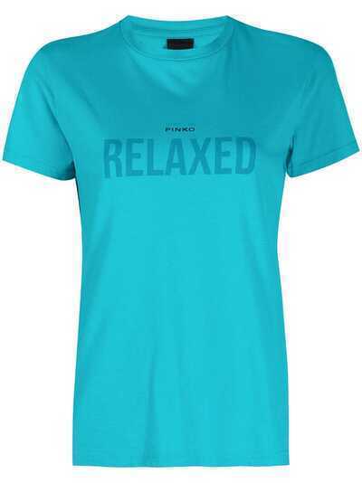 Pinko футболка с принтом Relax