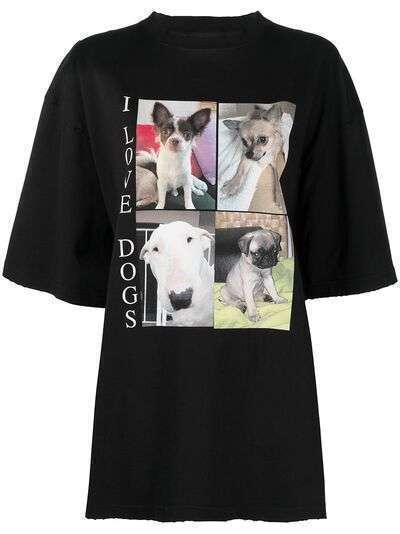 Balenciaga футболка с принтом I Love Dogs
