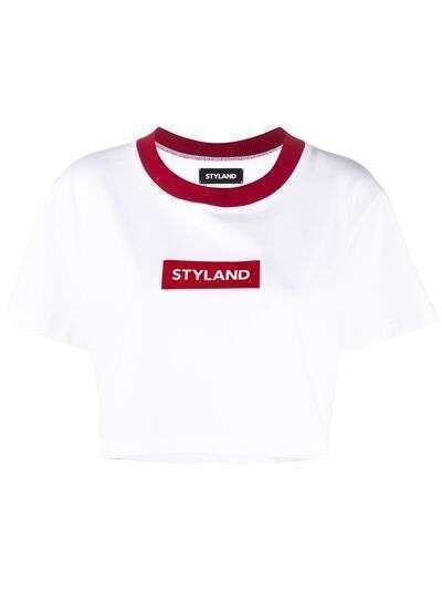 Styland укороченная футболка с логотипом