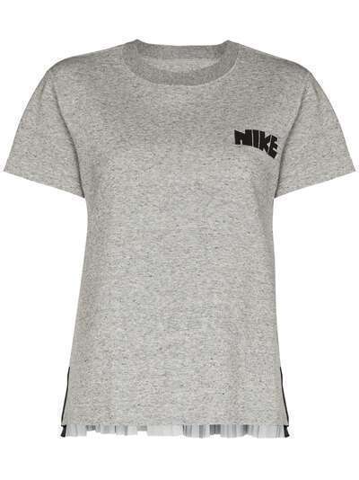 Nike футболка с плиссировкой из коллаборации с Sacai