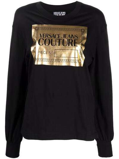 Versace Jeans Couture футболка с длинными рукавами и логотипом