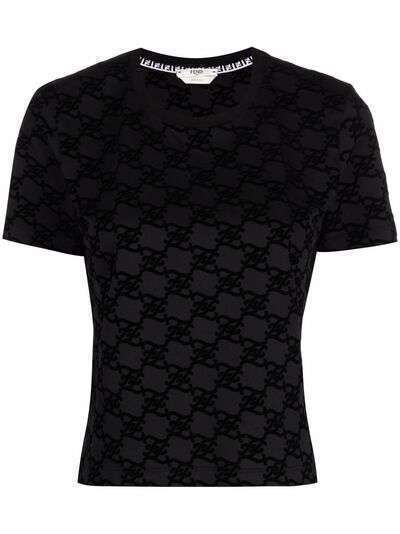 Fendi monogram-print short-sleeved T-shirt
