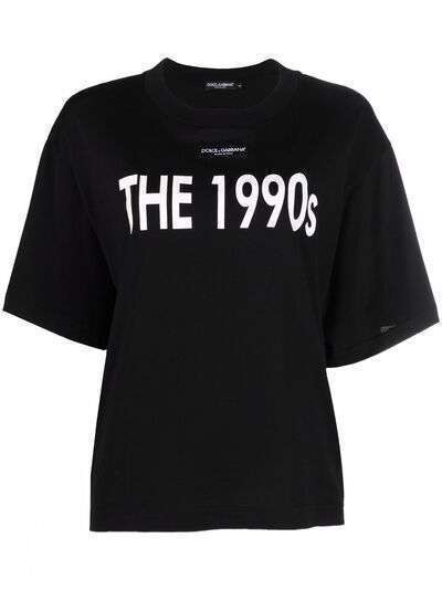 Dolce & Gabbana футболка с принтом The 1990s