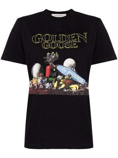 Golden Goose футболка с графичным принтом