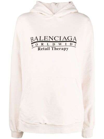 Balenciaga худи Retail Therapy с логотипом