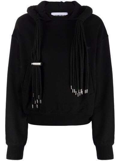 AMBUSH MULTICORD HOODIE BLACK BLACK