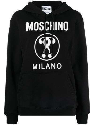Moschino худи Double Question Mark
