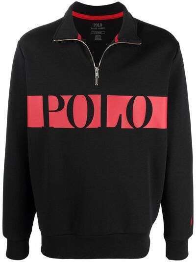 Polo Ralph Lauren джемпер с воротником на молнии и логотипом