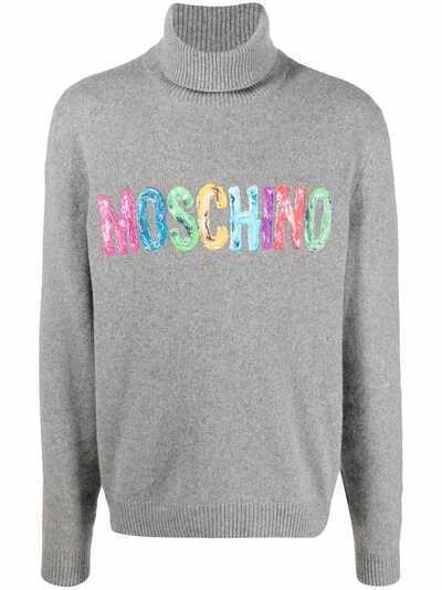 Moschino кашемировый свитер с логотипом