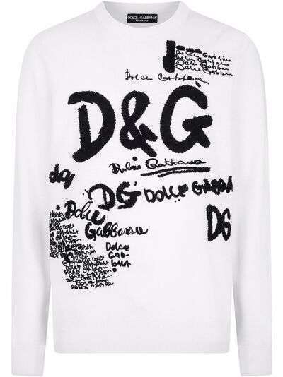 Dolce & Gabbana шерстяной джемпер с логотипом