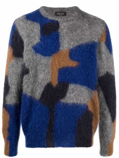 Roberto Collina camouflage knit jumper