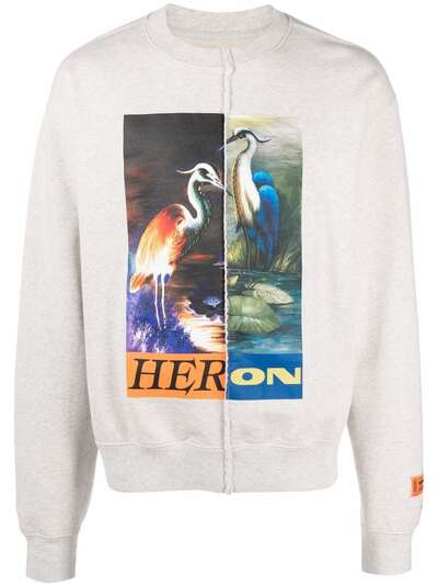 Heron Preston толстовка с графичным логотипом