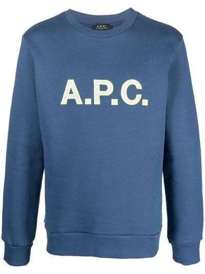 A.P.C. толстовка с вышитым логотипом