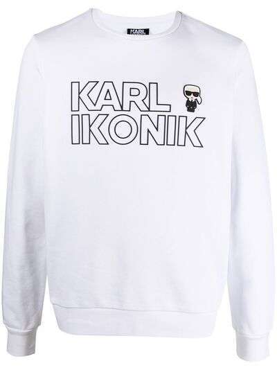 Karl Lagerfeld толстовка Ikonik с логотипом