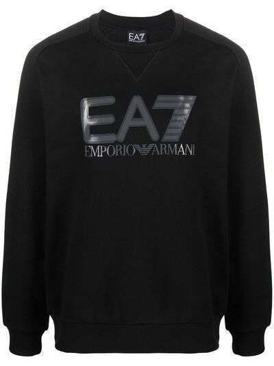 Ea7 Emporio Armani толстовка из джерси с логотипом