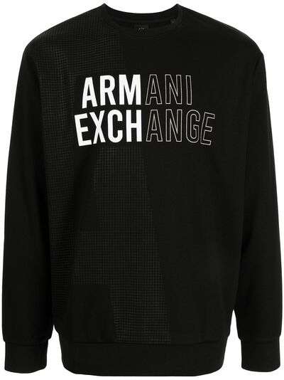 Armani Exchange толстовка с логотипом