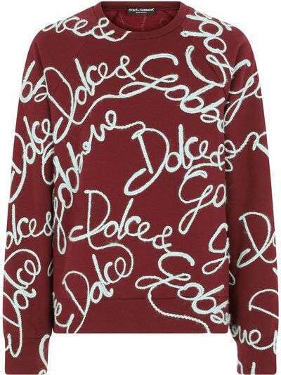 Dolce & Gabbana толстовка с вышитым логотипом