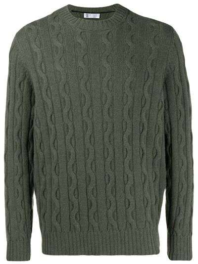 Brunello Cucinelli вязаный свитер с узором