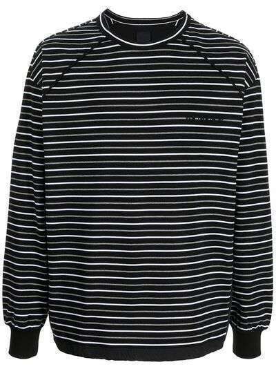 Juun.J striped long-sleeve sweatshirt