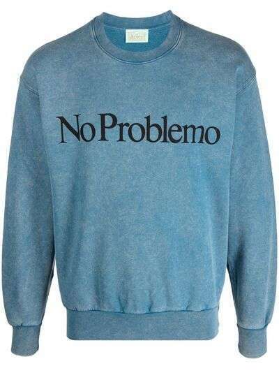 Aries No Problemo slogan sweatshirt