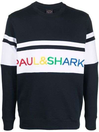 Paul & Shark толстовка с вышитым логотипом и вставками