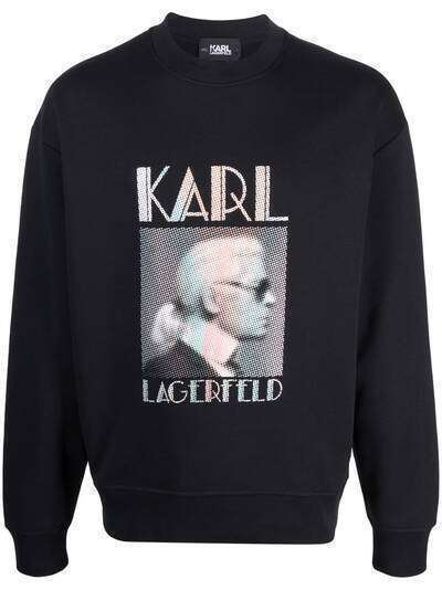 Karl Lagerfeld толстовка с графичным принтом