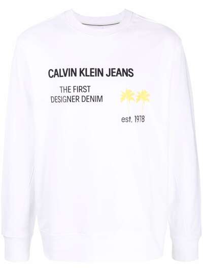 Calvin Klein Jeans толстовка с надписью