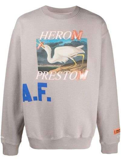 Heron Preston толстовка с графичным принтом