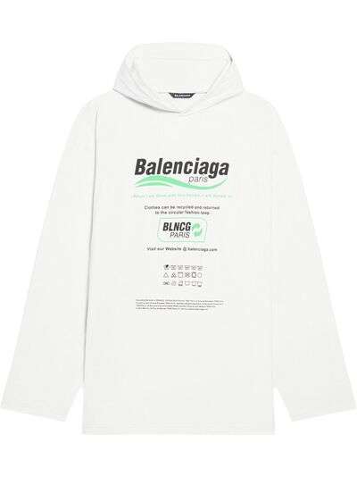 Balenciaga футболка Dry Cleaning с капюшоном
