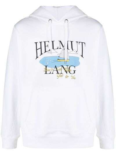 Helmut Lang худи Ocean с логотипом из коллаборации с Saintwoods