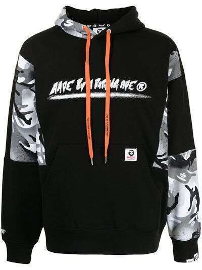 AAPE BY *A BATHING APE® худи с кулиской и логотипом