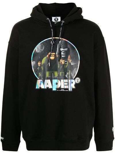 AAPE BY *A BATHING APE® худи с принтом AAPER