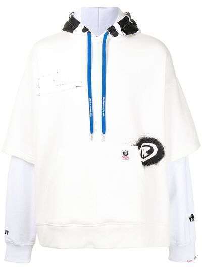 AAPE BY *A BATHING APE® худи с кулиской и логотипом