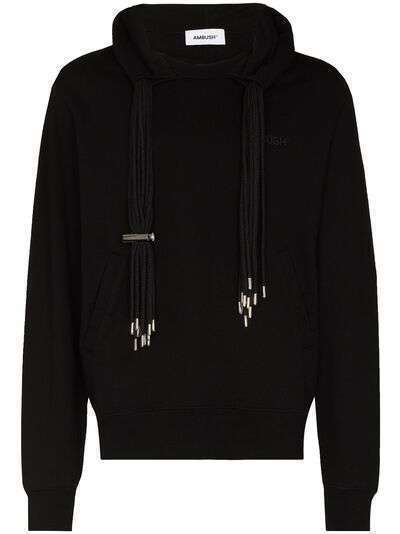 AMBUSH multi-cord logo-embroidered hoodie