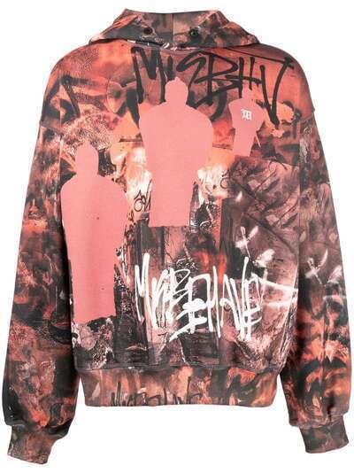 MISBHV Fight Club graffiti-print hoodie