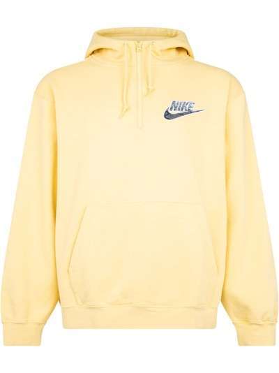 Supreme худи с воротником на молнии из коллаборации с Nike