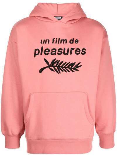 Pleasures Film embroidered cotton hoodie