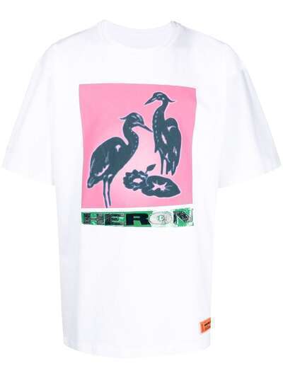Heron Preston футболка Litho с графичным принтом