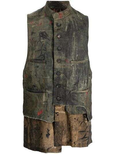 Ziggy Chen abstract print vest