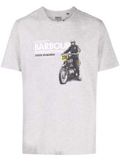 Barbour футболка с фотопринтом