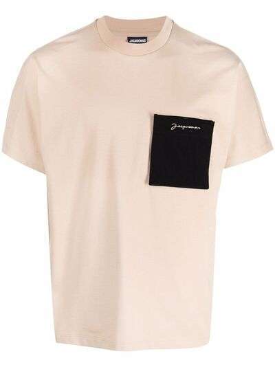 Jacquemus футболка с накладным карманом и логотипом