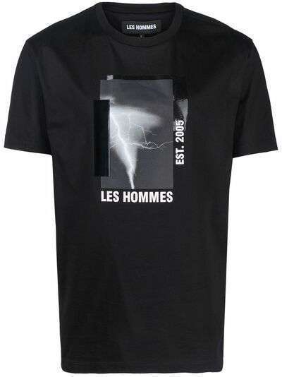 Les Hommes футболка с фотопринтом
