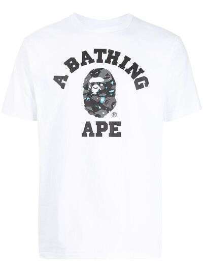 A BATHING APE® футболка Space ABC Camo с логотипом