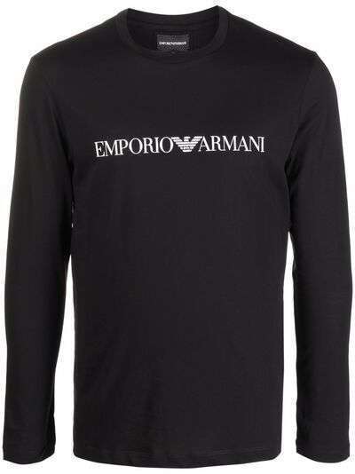 Emporio Armani футболка с длинными рукавами и логотипом